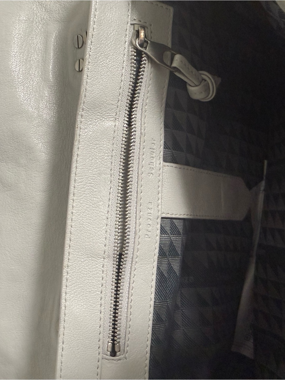 Proenza Schouler PS1 Small Satchel in Light Gray Leather - Picture 4 of 4